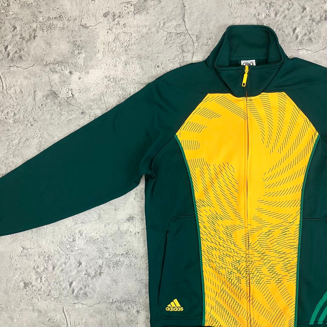 adidas サッカー南アフリカ代表 2010W杯 トラックジャケット 古着 緑