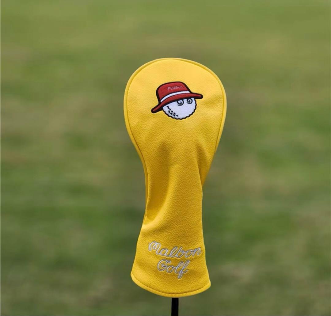 【大人気値下げ新品4点セット】MalbonGolfマルボンゴルフクラブカバー黄色
