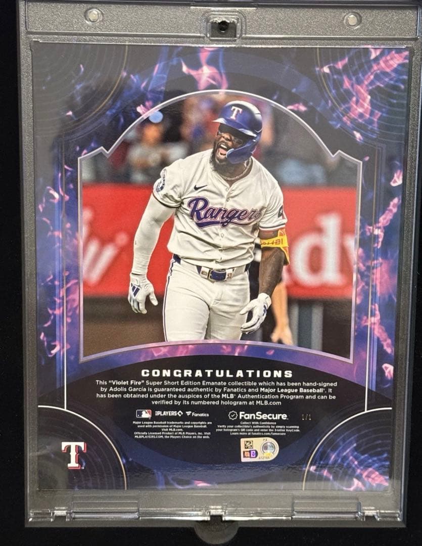 アドリス　ガルシア　レンジャーズ emanate MLB 1/1 世界に1枚