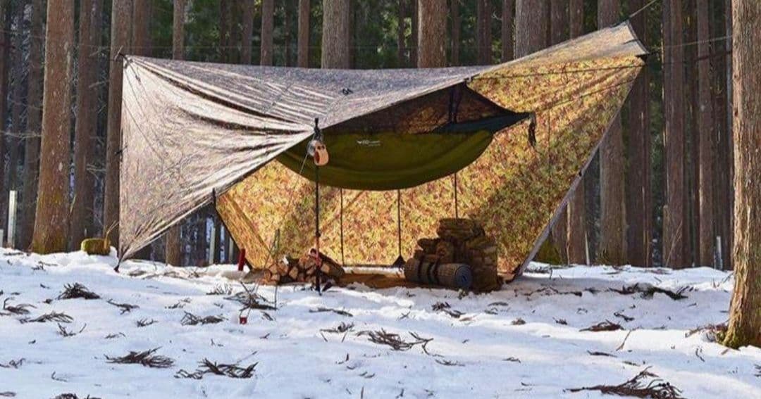 Hoàng Định　DDハンモック　DDタープ 迷彩タープ4m×4m