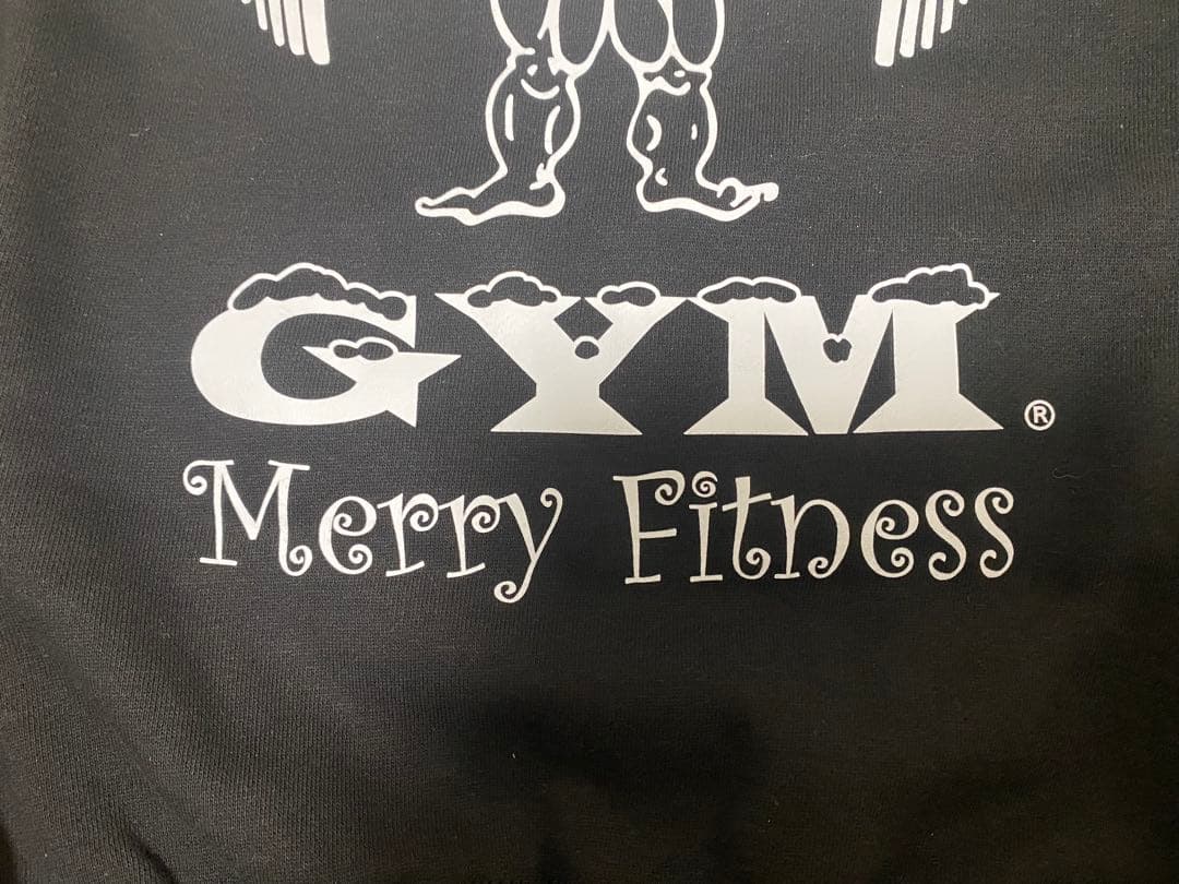 GOLD'S GYM スウェットシャツ L 黒　サンタ　ジョー　新品タグ付き