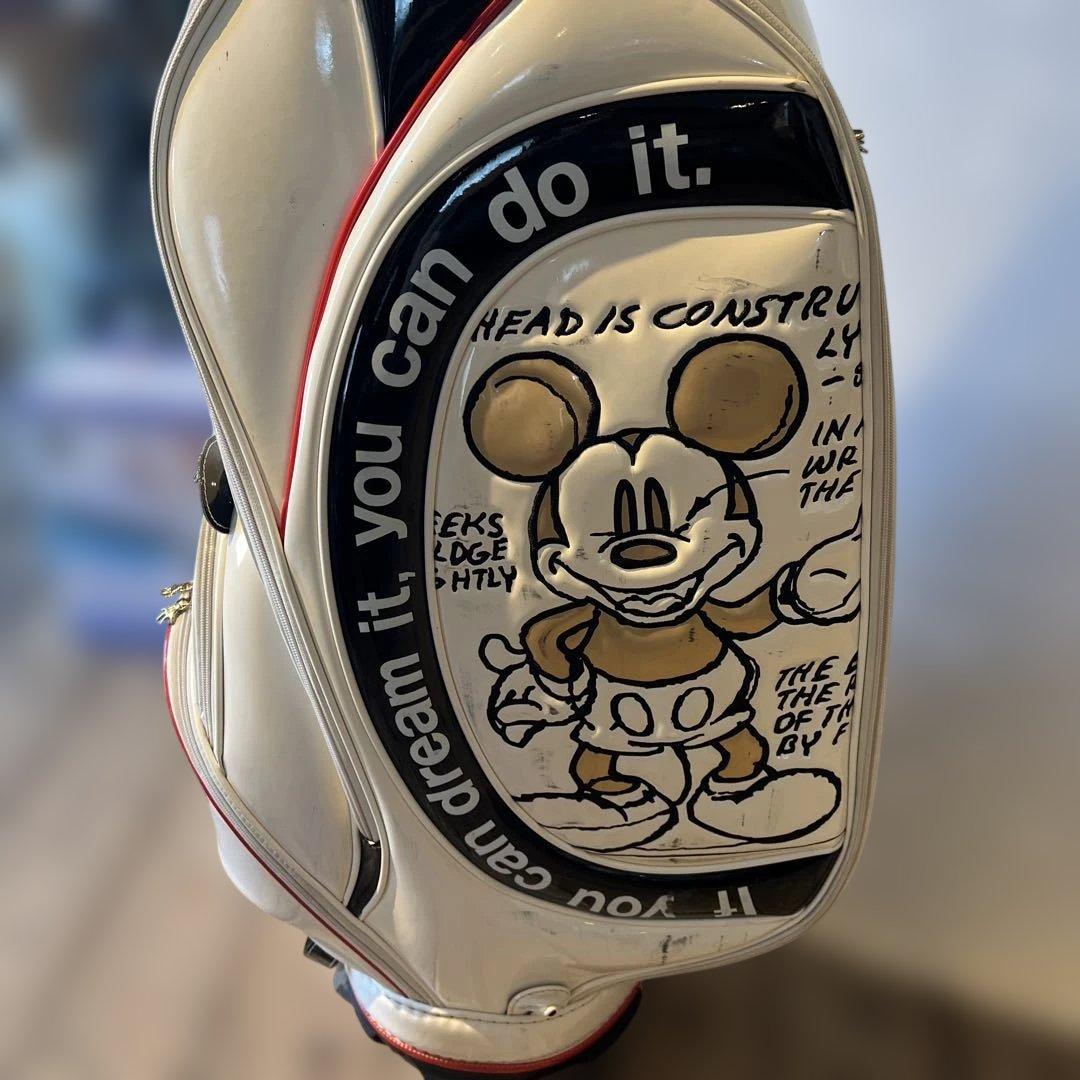 希少　ゴルフ　キャディバッグ 白　ディズニー110周年記念モデルDisney