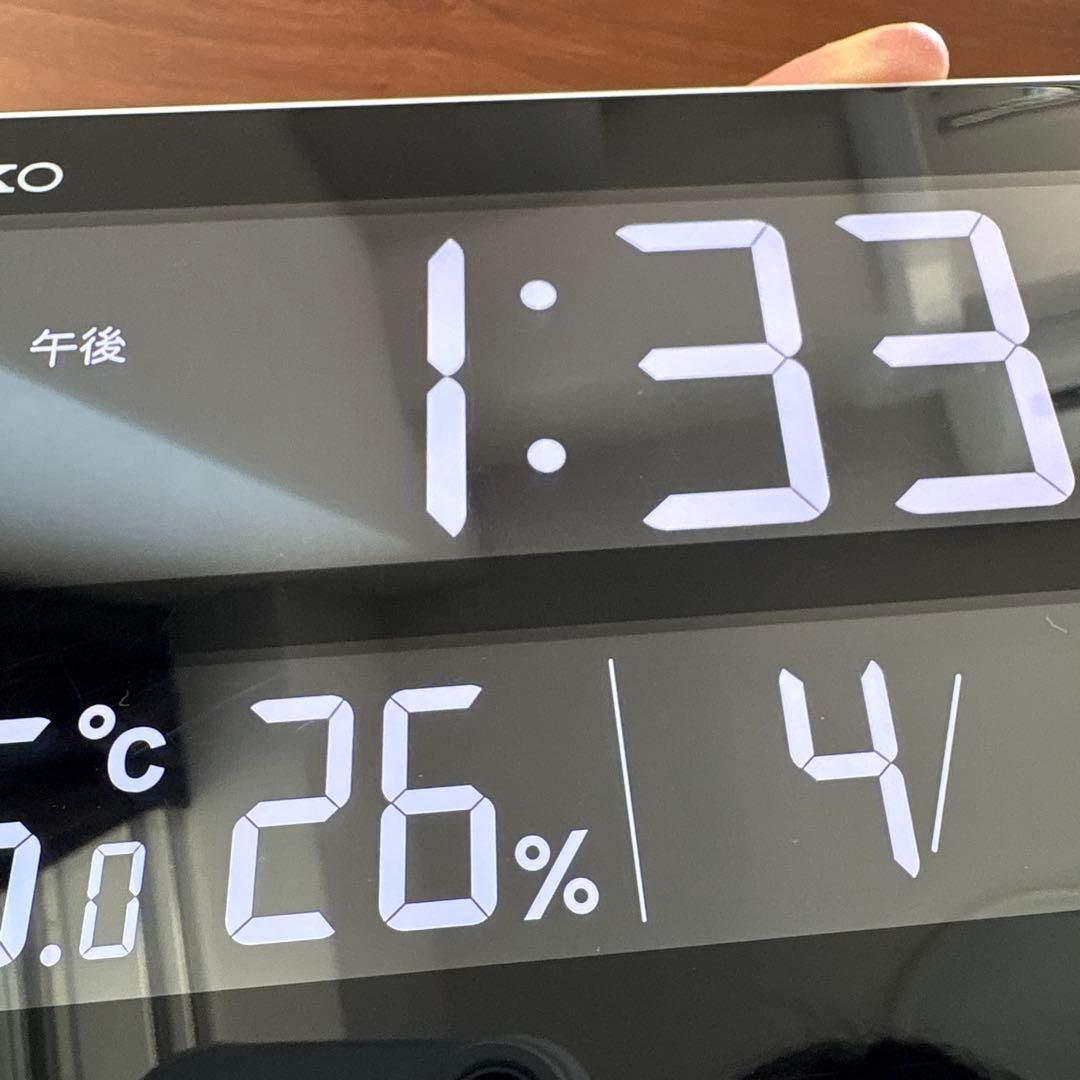 セイコー クロック 掛け置き時計 兼用 カラー液晶 DL208W seiko