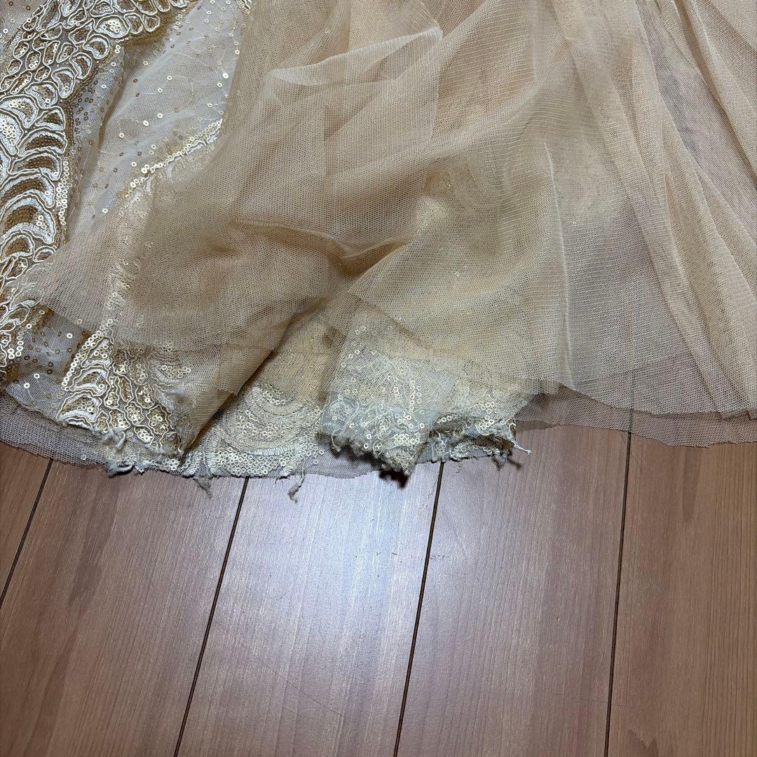 Hanan ベリーダンス 衣装　costume ベージュ　S -M