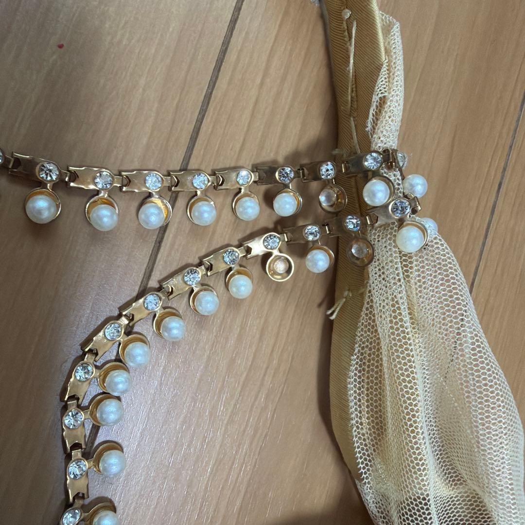 Hanan ベリーダンス 衣装　costume ベージュ　S -M