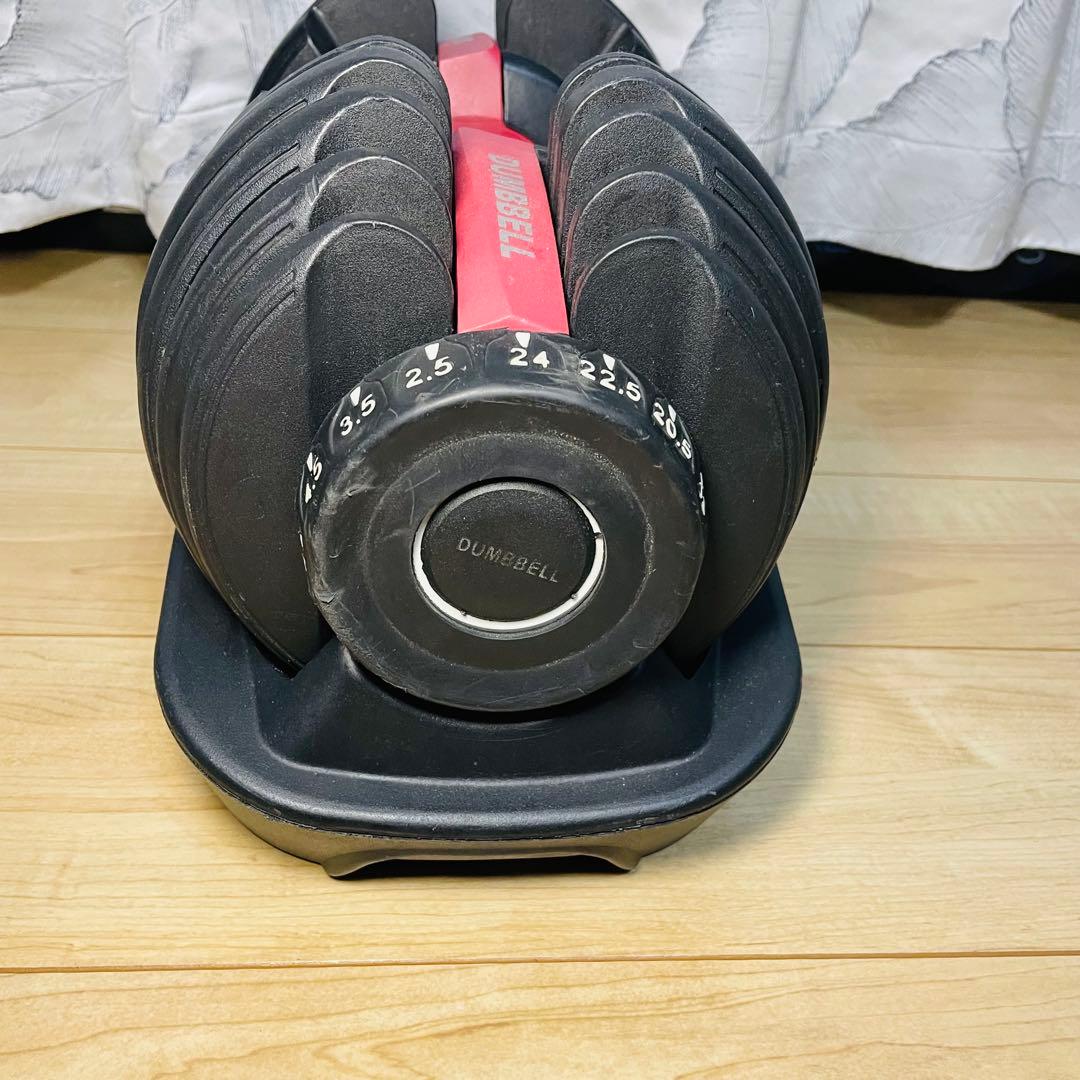 送料込み✩②DUMBBELL 可変式 24kg ダンベル調整可能