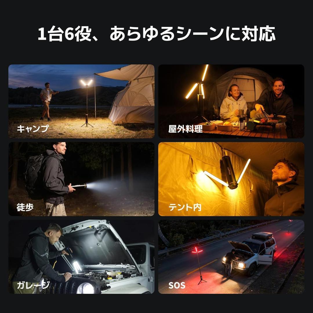 BougeRV LEDランタン T1 充電式 3000lm 高輝度 防水 大容量