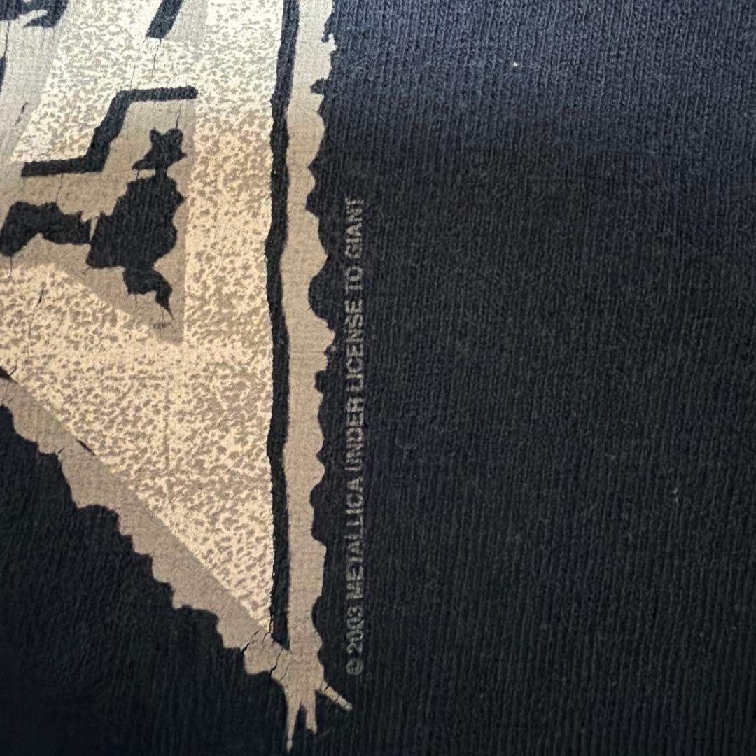 LLICA Tシャツ X-LARGE ネイビー　コピーライトあり