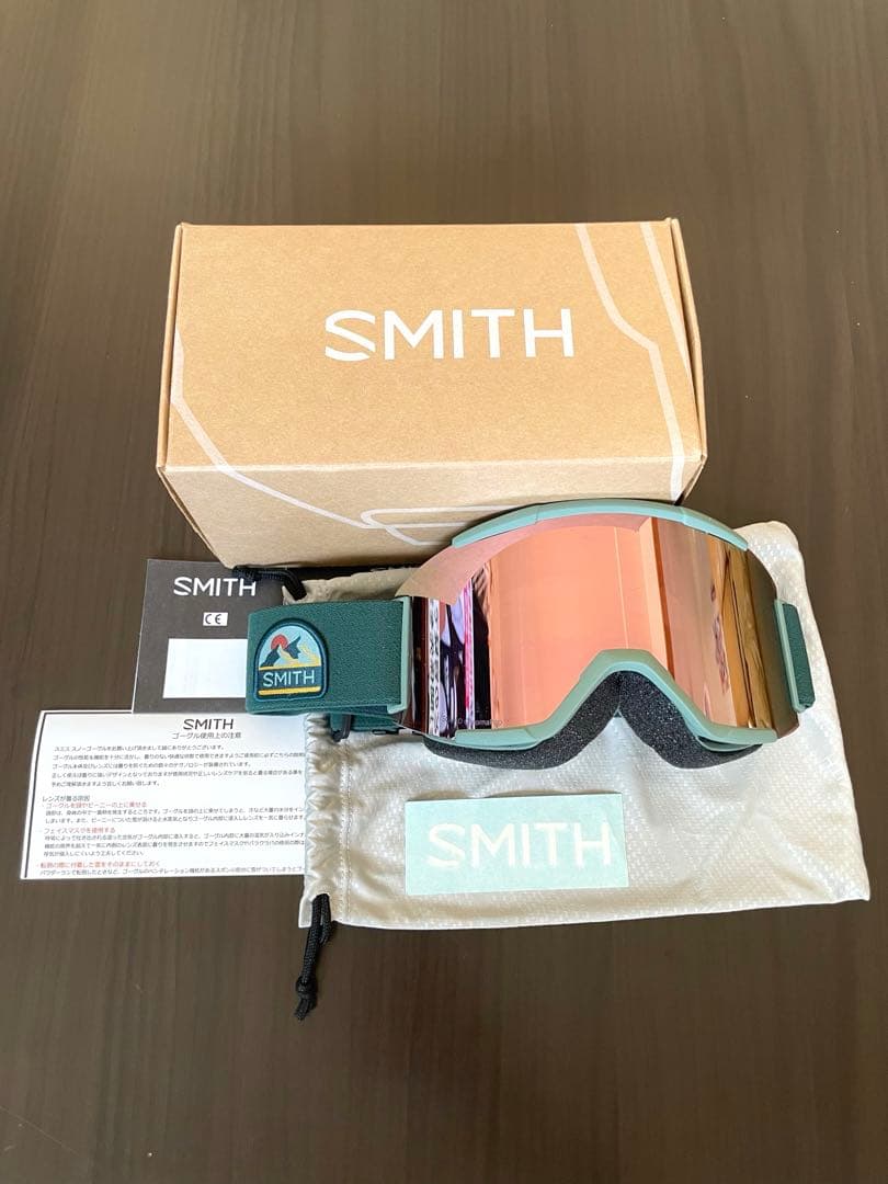 新品未使用 SMITH SQUAD GOGGLE スミス　グリーン