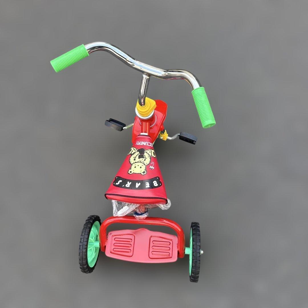 ベアーズ　豆ダッシュ　三輪車　レトロ　レッド