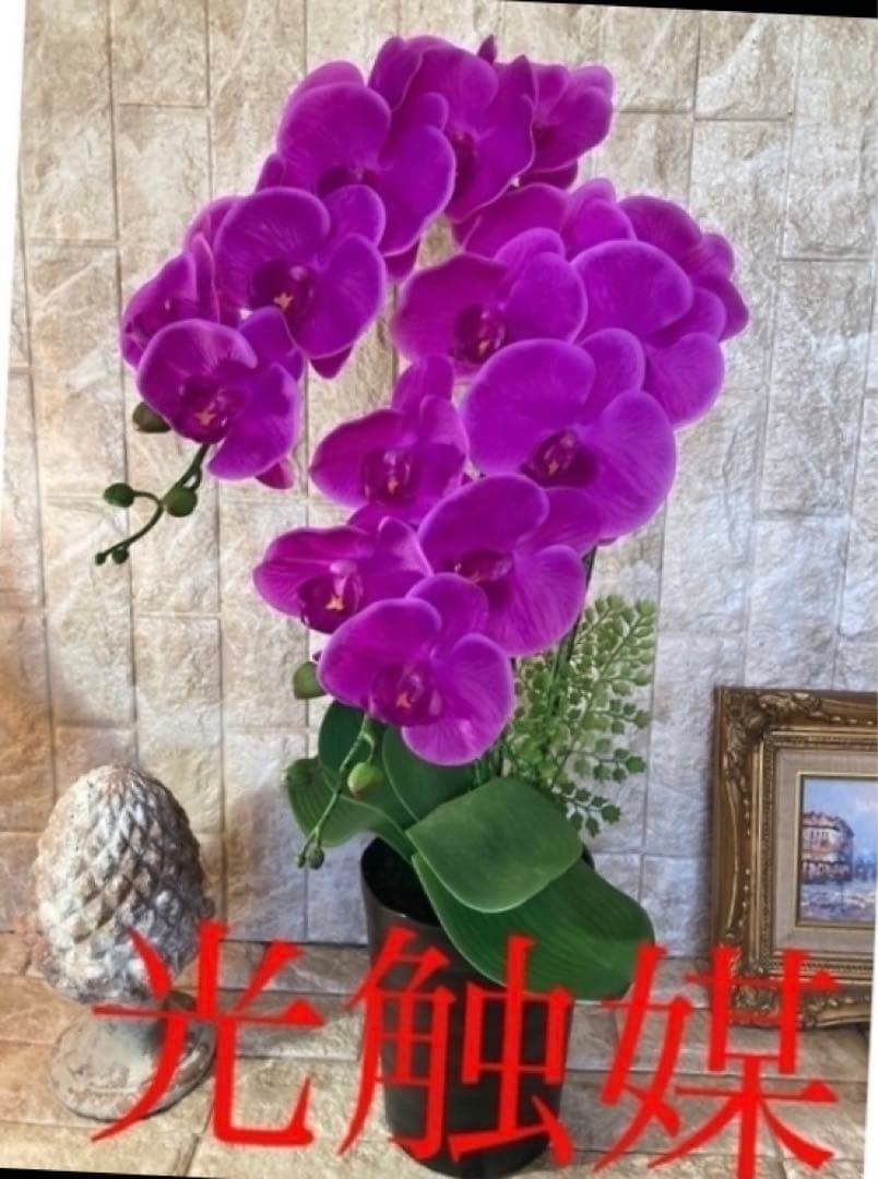 光触媒　人工観葉植物　ウォールグリーン　フェイク　フラワー　リアル胡蝶蘭7070