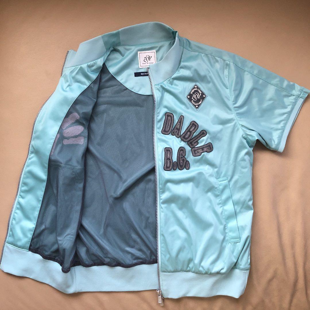 【美品】ZOY⭐︎⭐︎レディース防風半袖フルジップ ブルゾンサイズ38