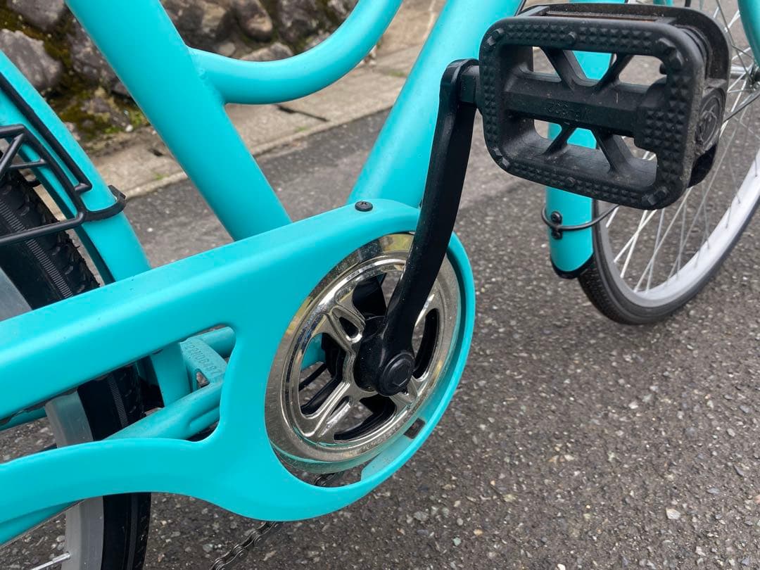 【美品・直接手渡し】シティサイクル★シマノ6段変速 27インチ 鍵・カゴ付き