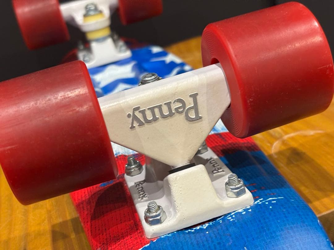 Penny スケートボード ブルー アメリカ国旗風