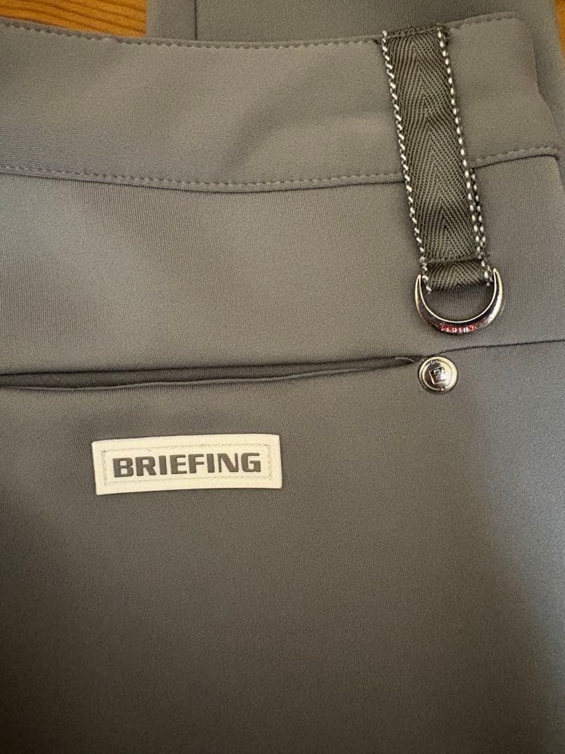 BRIEFING グレー スリムフィットパンツ　M