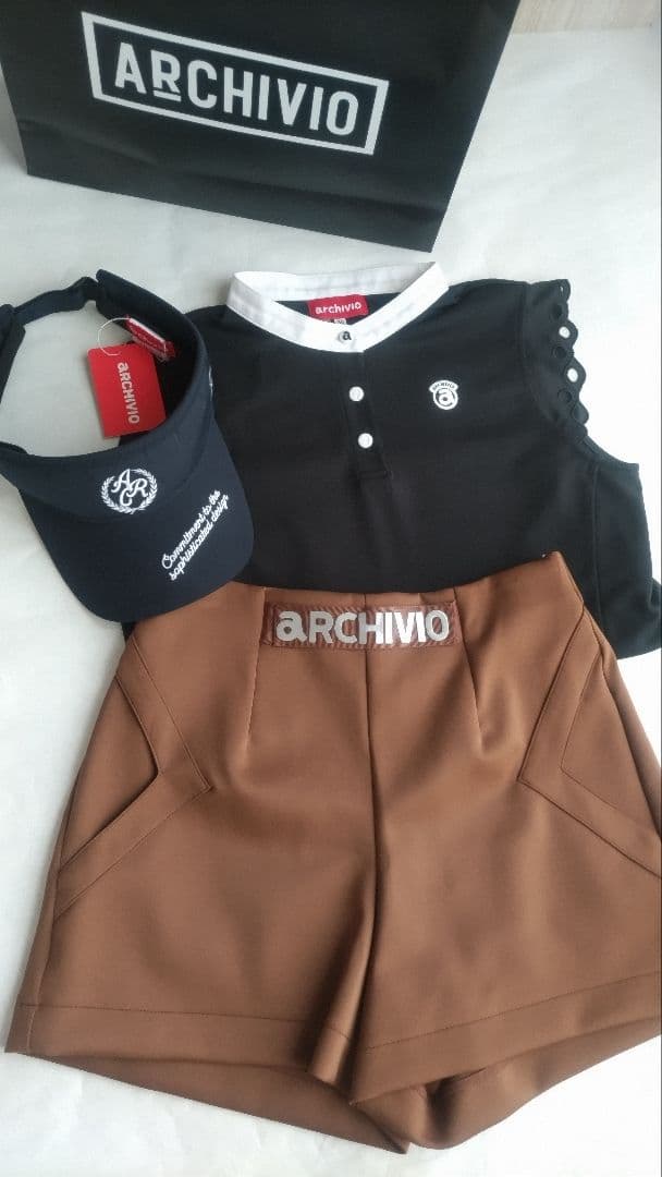archivio バイザー 帽子 レディース アルチビオ ゴルフ 新品未使用 青