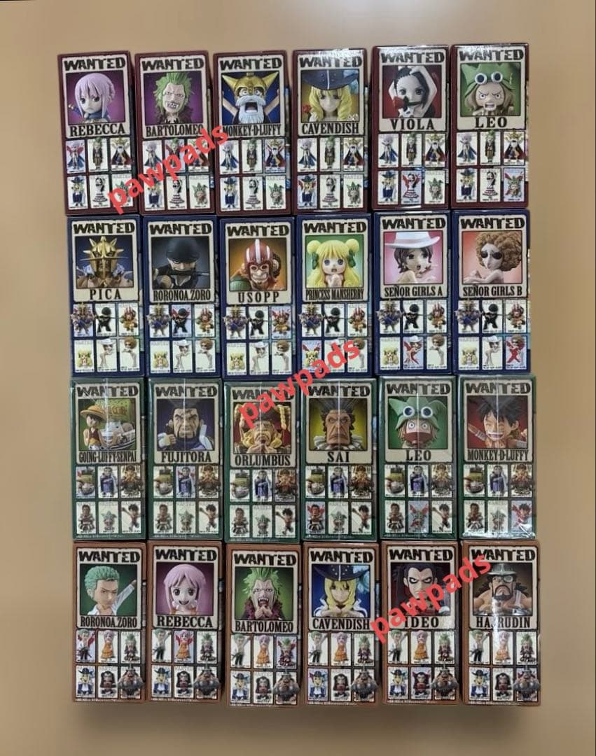 ワンピース　ワールドコレクタブルフィギュア　ドレスローザ　まとめ売り　計24体
