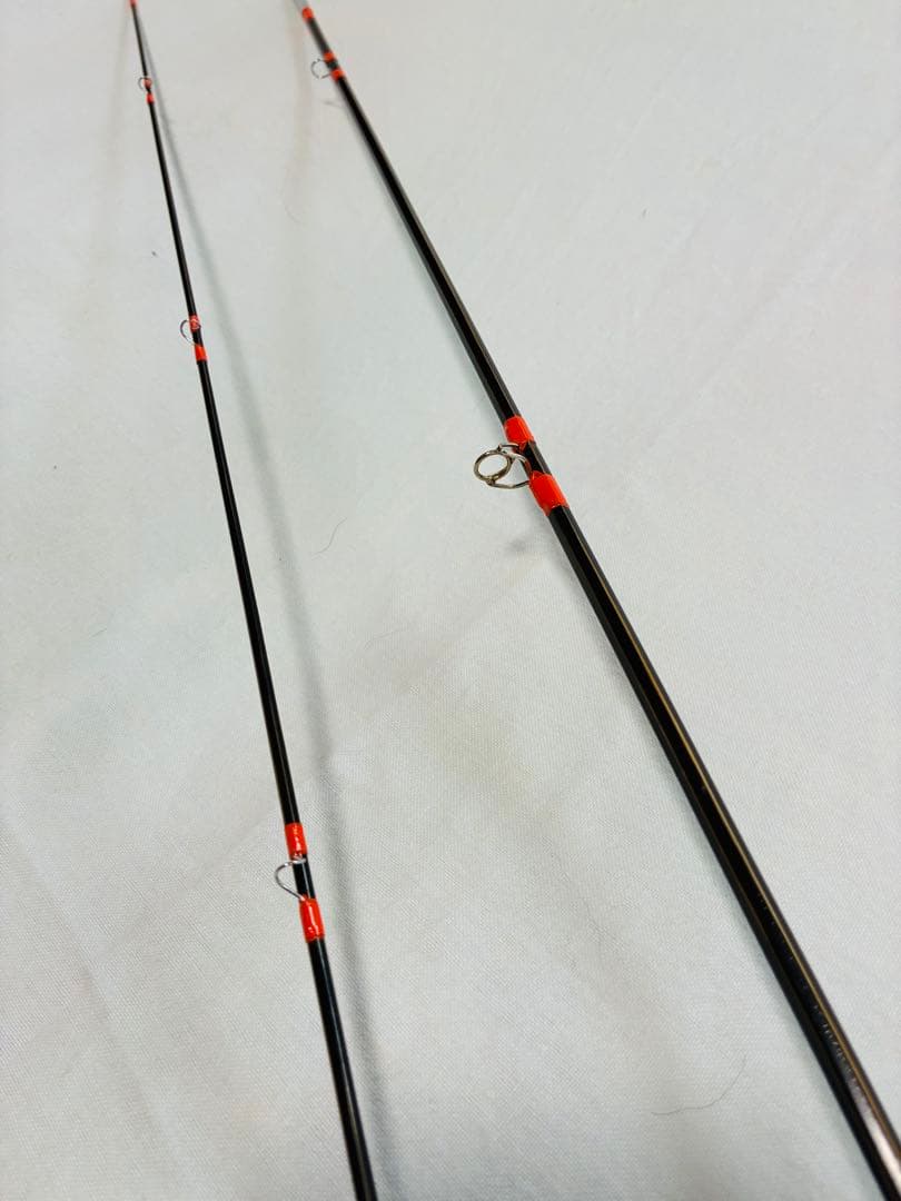 新品未実釣、ショートバンブーロッド、6'3\"、#3 カシュー黒コーティング