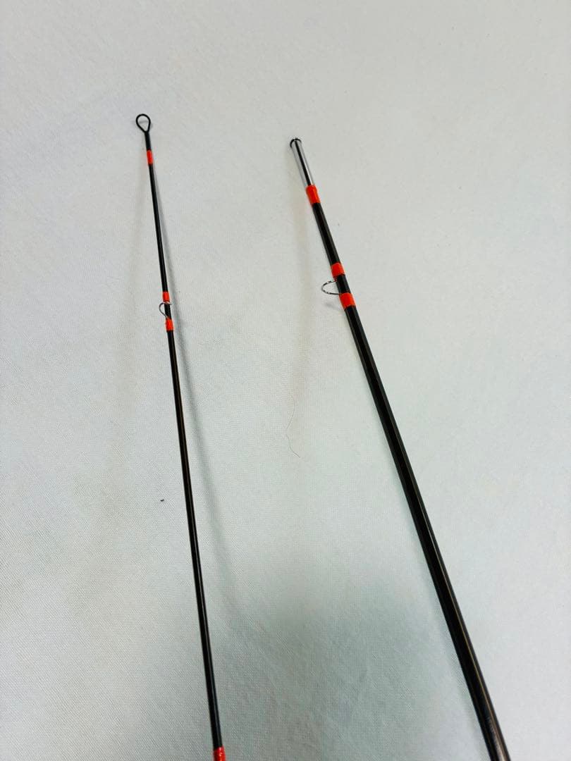 新品未実釣、ショートバンブーロッド、6'3\"、#3 カシュー黒コーティング