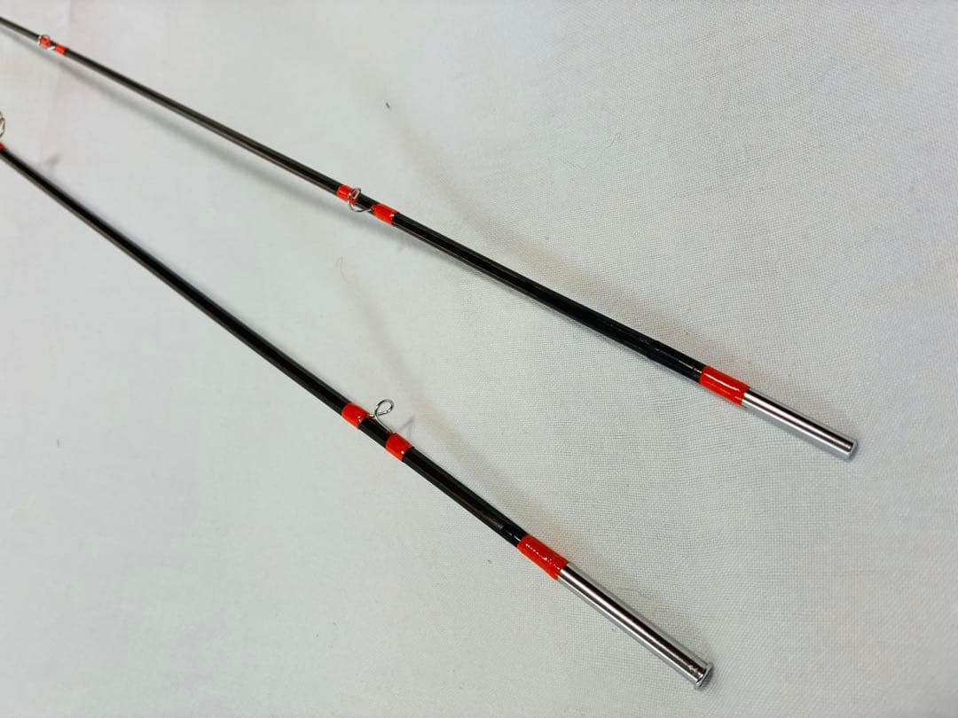 新品未実釣、ショートバンブーロッド、6'3\"、#3 カシュー黒コーティング