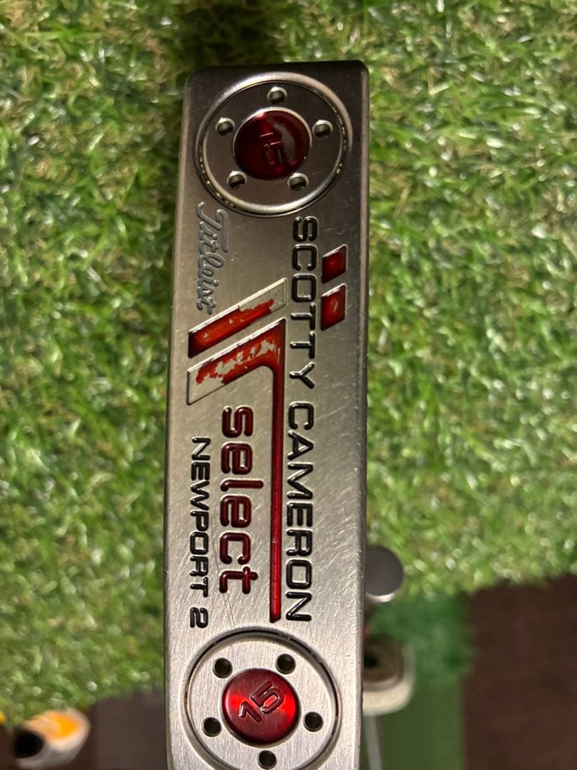 SCOTTY CAMERON パター 赤グリップ　セレクトニューポート2