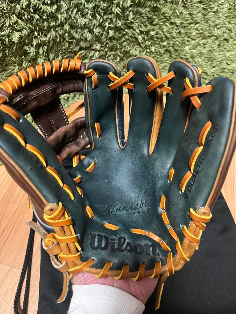 ウィルソン ワナビーヒーローデュアル 軟式内野手用86型 Dブラウンブロンド