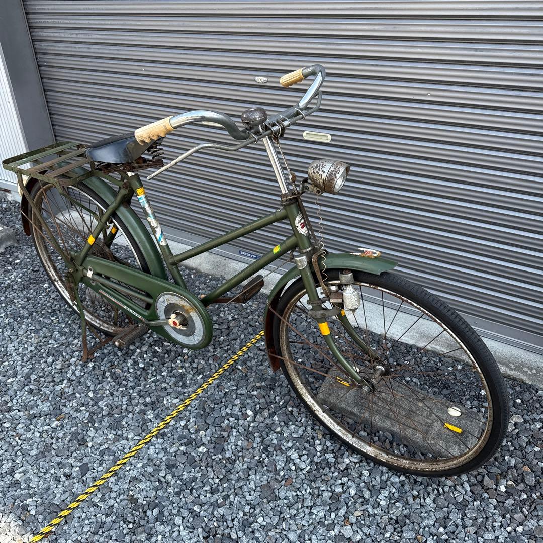 レトロ自転車　実用車自転車　　昭和レトロ　ビィンテージ