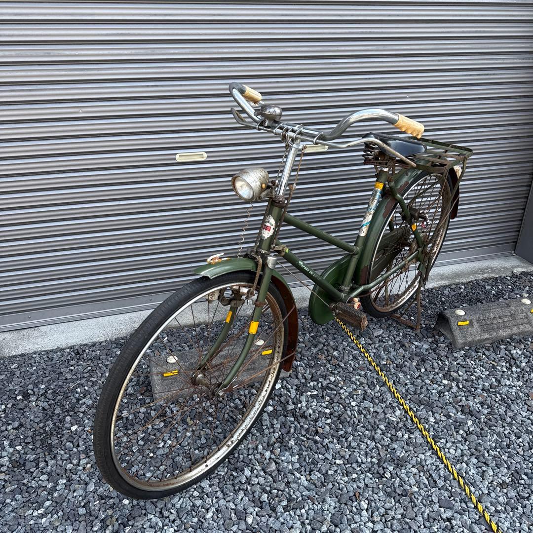 レトロ自転車　実用車自転車　　昭和レトロ　ビィンテージ