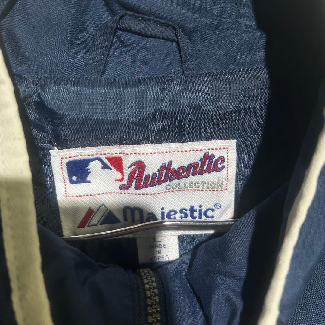MAJESTIC MLB シアトルマリナーズ ハーフジップ ブルゾン ネイビー