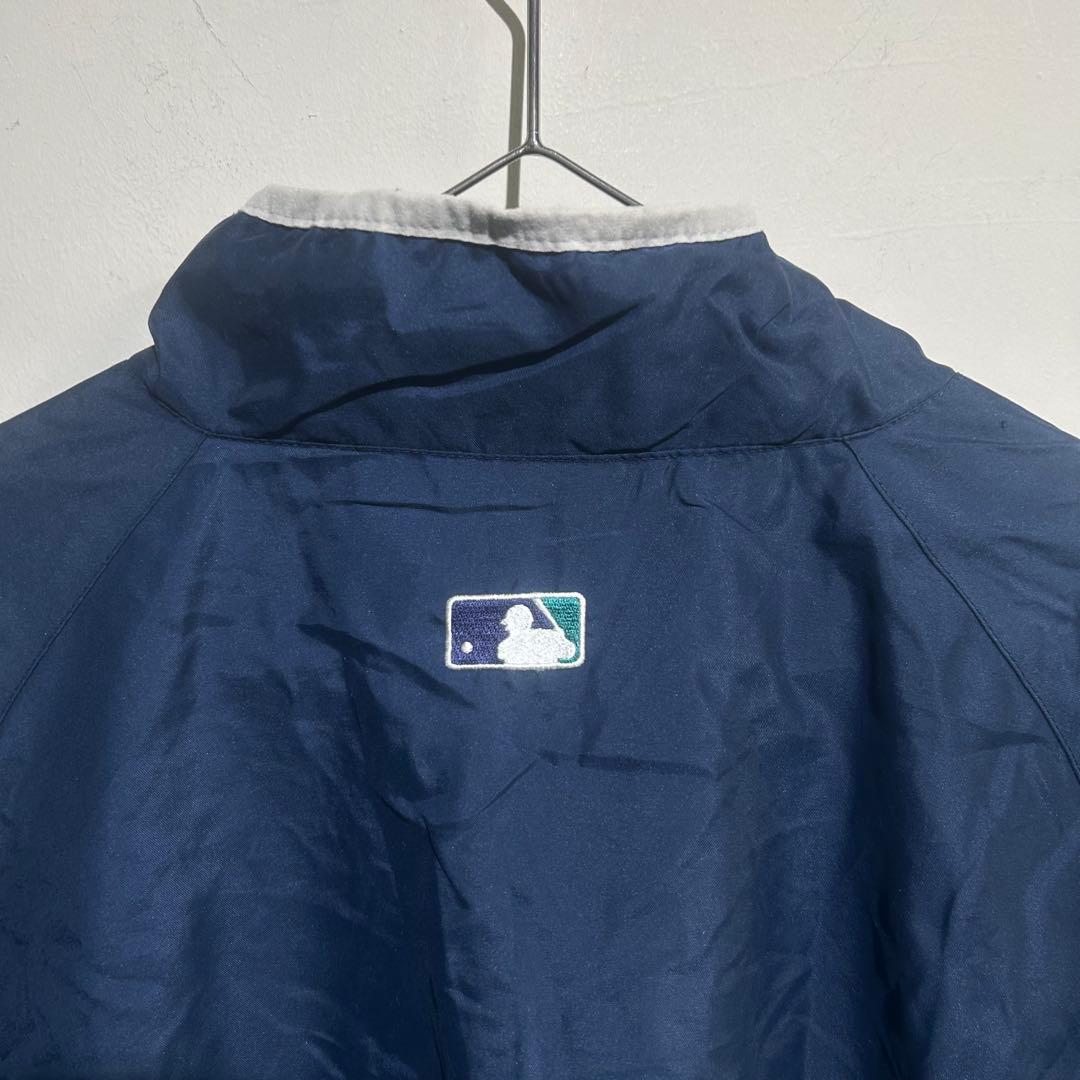 MAJESTIC MLB シアトルマリナーズ ハーフジップ ブルゾン ネイビー