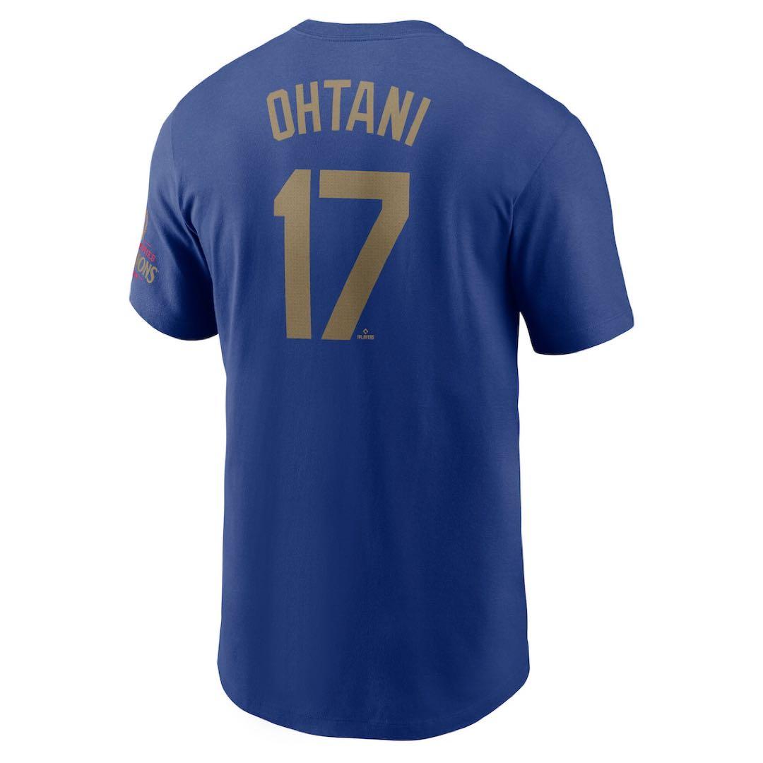 大谷翔平ドジャースナイキ2025ゴールド コレクション Tシャツ Ｌロイヤル