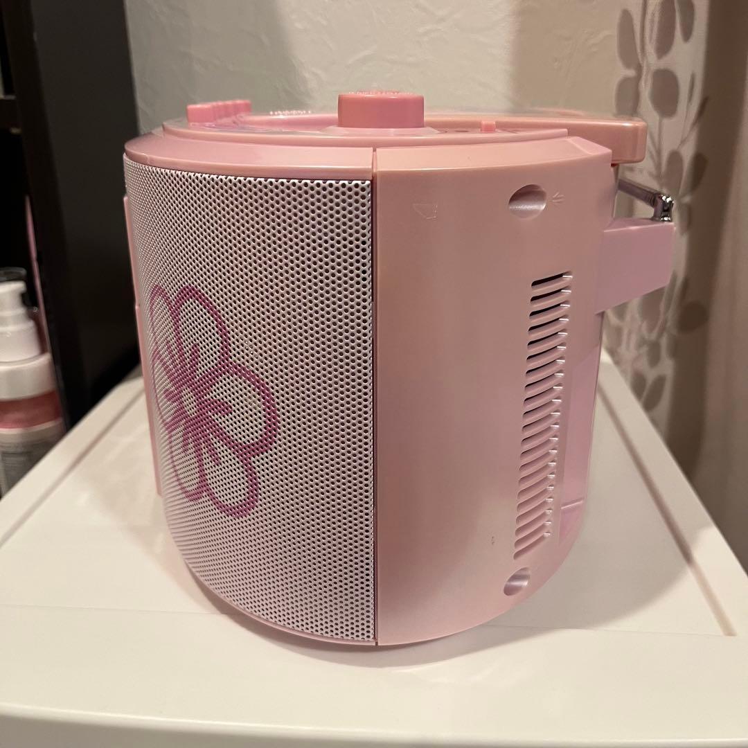 ハローキティ 平成レトロ CDカセットプレーヤー カオハナ