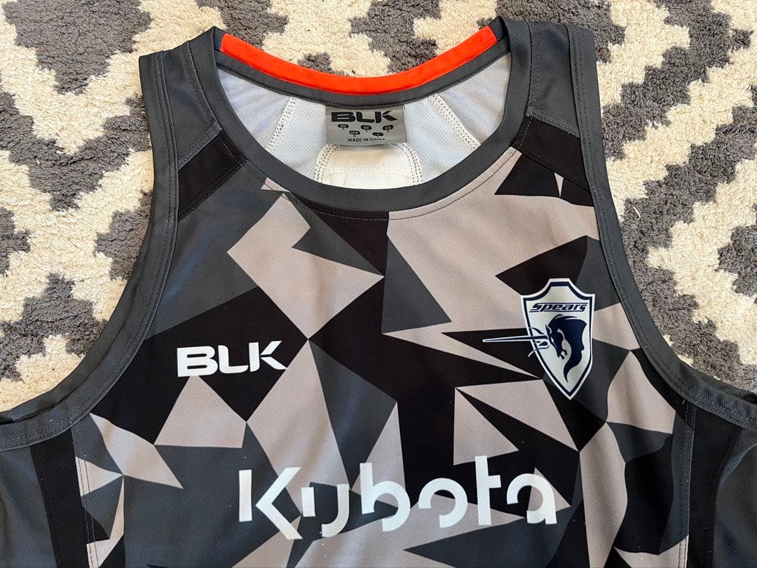 BLK製 ラグビー リーグワン クボタスピアーズ タンクトップ オレンジアーミー