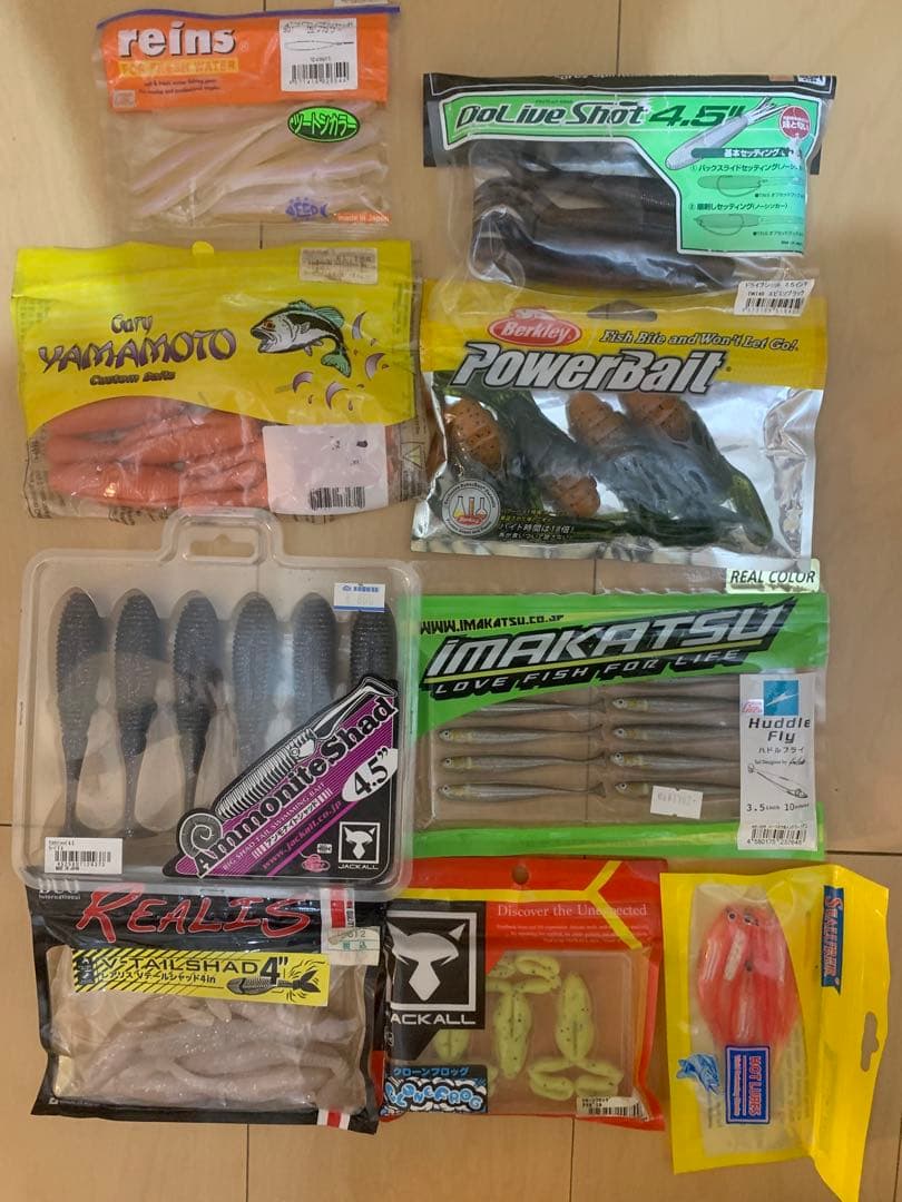 バス釣り引退セット　ビッグベイト　ハードルアー　ワーム　バス釣り入門セット