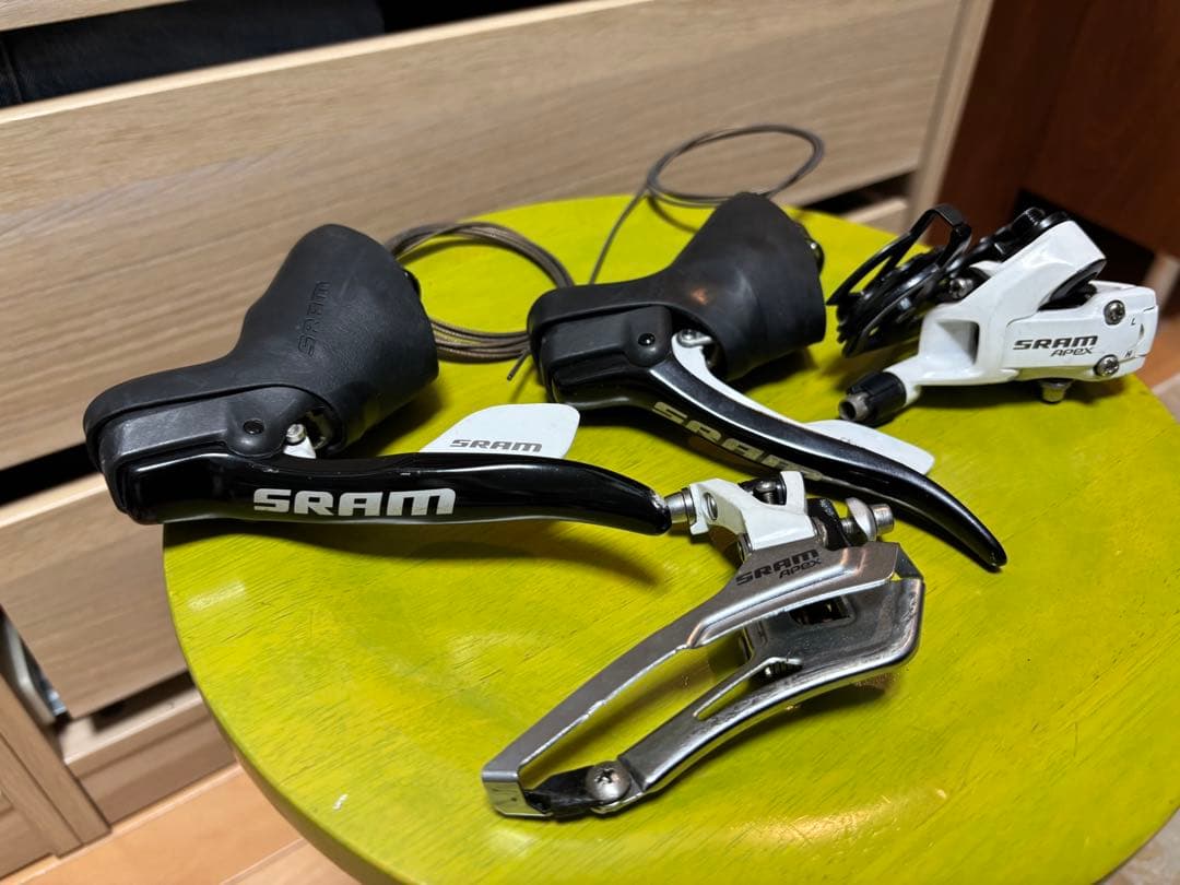 SRAM 2x10速 シフター・ディレイラー　クランクセット