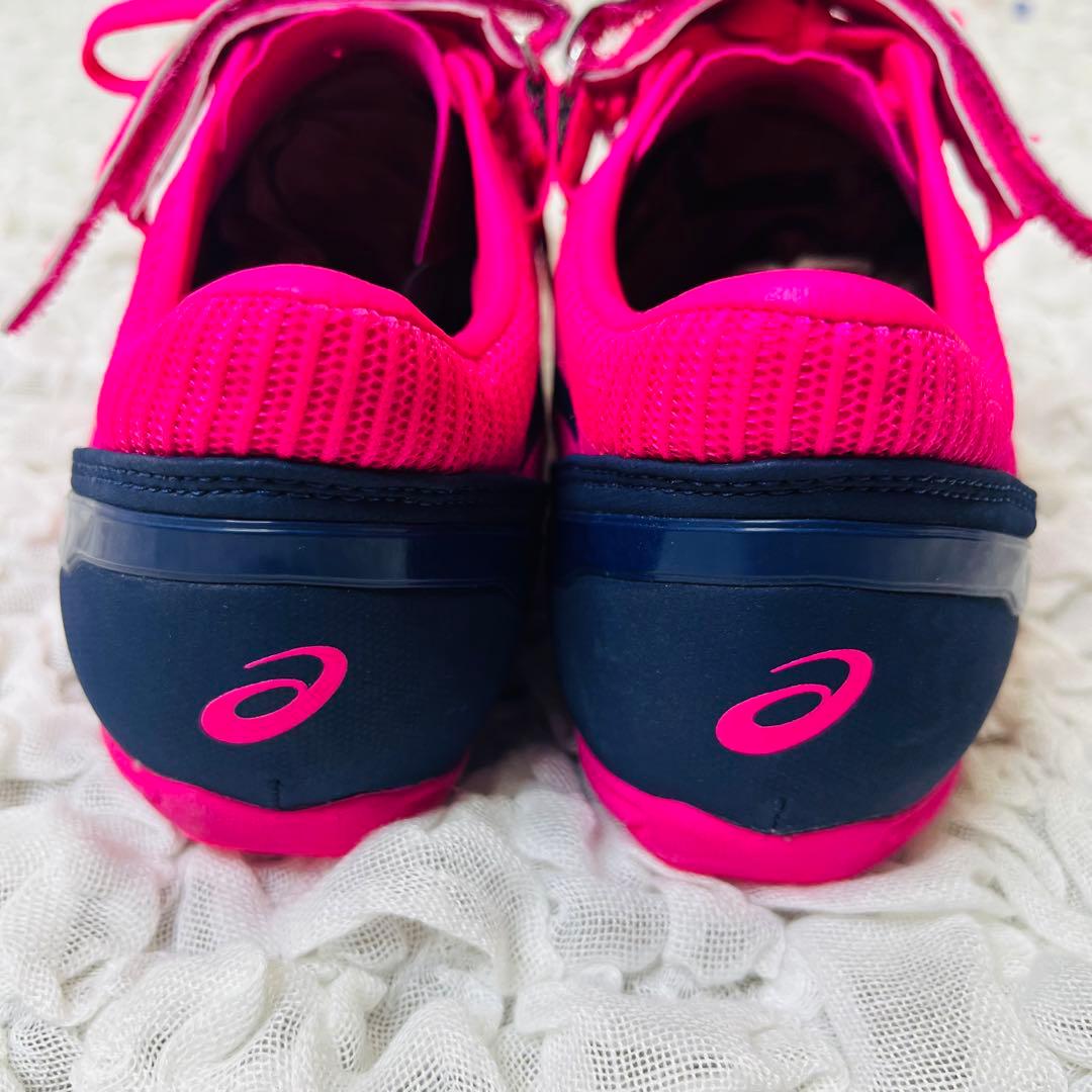 アシックスASICS陸上スパイク 28㎝ピンク蛍光 短距離ハイパースプリント軽量
