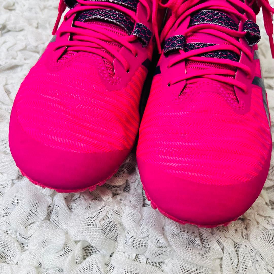 アシックスASICS陸上スパイク 28㎝ピンク蛍光 短距離ハイパースプリント軽量