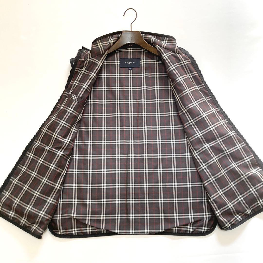 BURBERRY GOLF バーバリーゴルフ 中綿ベスト ノバチェック LL 黒