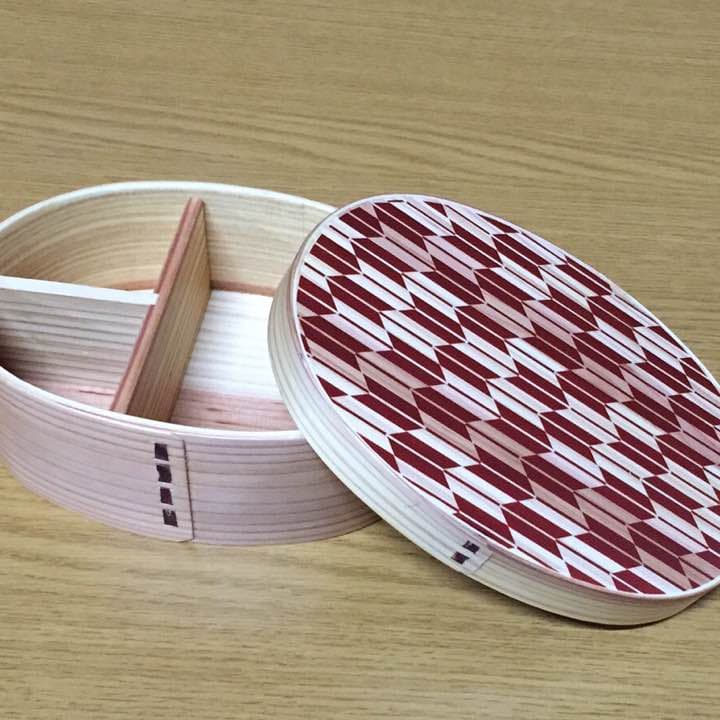 わっぱ弁当箱２個セット（矢羽柄）