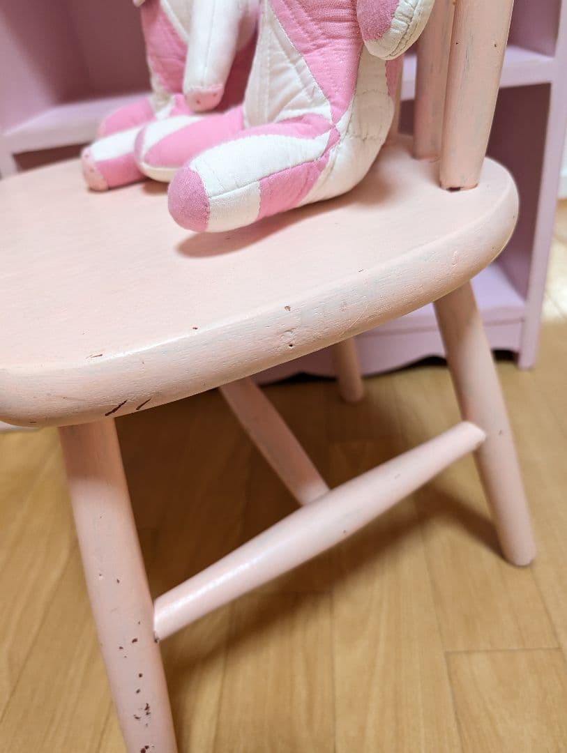 ヴィンテージ☆チャイルドチェアー＆うさぎとくま