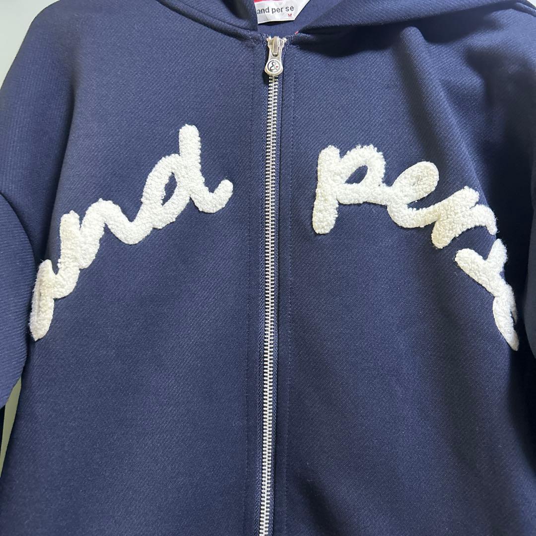 and per se⭐️ネイビー フード付きスウェットジャケット　　最終値下げ❗️