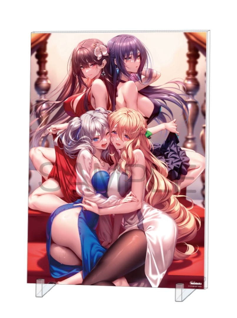 ピロ水　アマカノ2+ E×E 限定イラスト　アクリルパネル　アマカノ3小冊子付き