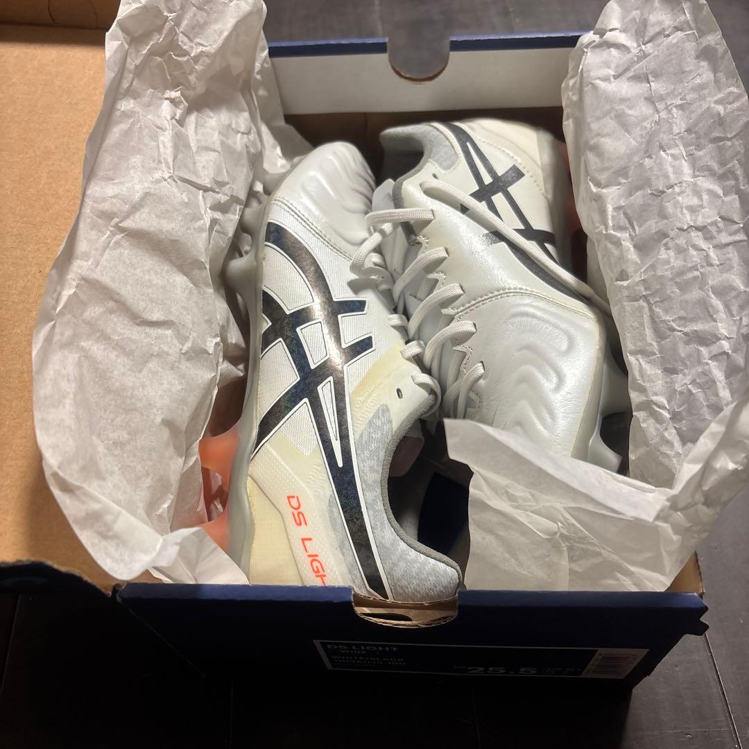 ASICS DS LIGHT サッカーシューズ 25.5cm ホワイト