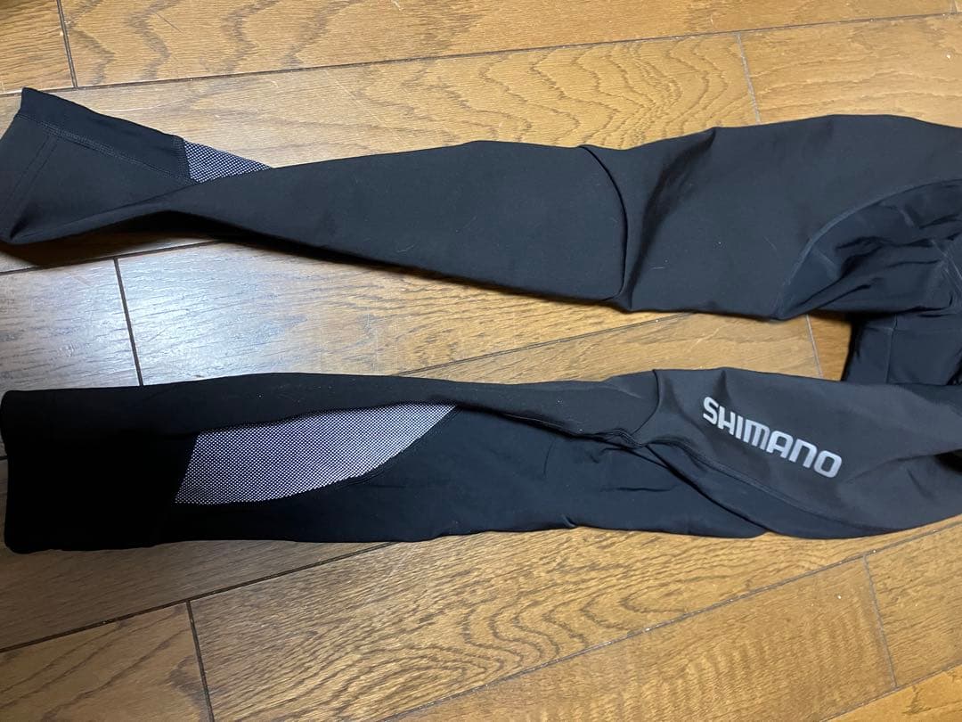 新品　SHIMANO ブラック ビブタイツ Asia L