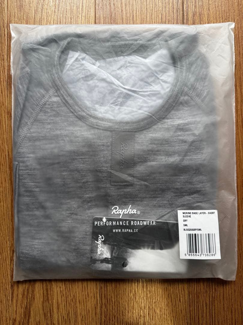 新品未使用‼️Rapha ラファ メリノ ベースレイヤー グレー　S