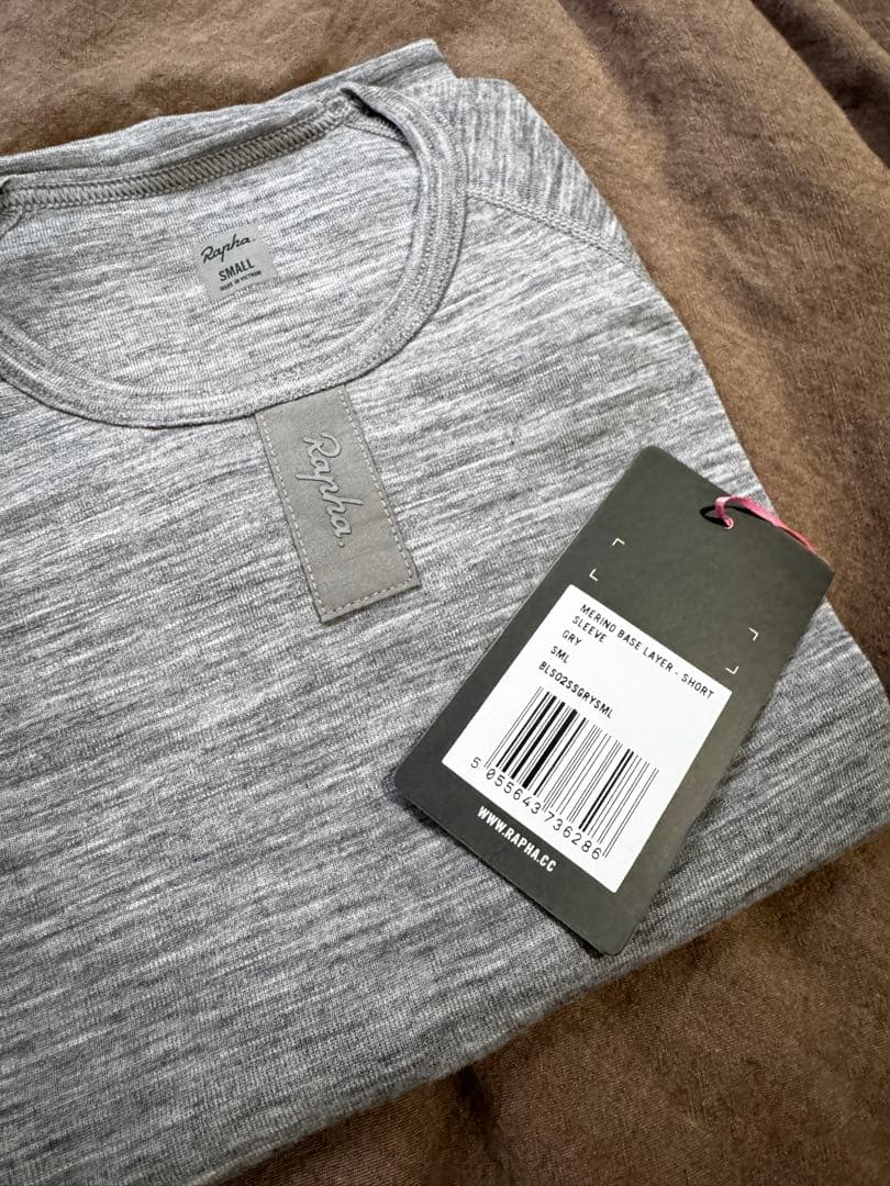 新品未使用‼️Rapha ラファ メリノ ベースレイヤー グレー　S