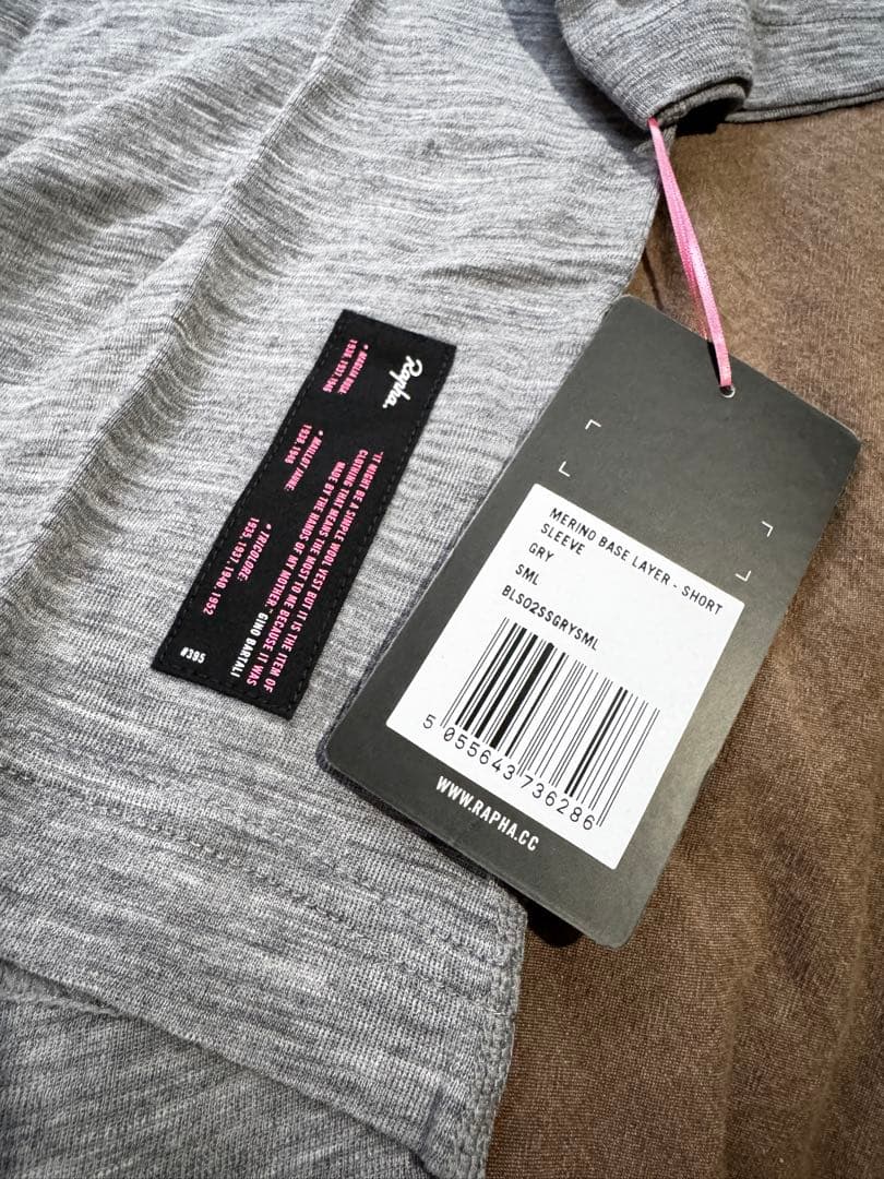 新品未使用‼️Rapha ラファ メリノ ベースレイヤー グレー　S