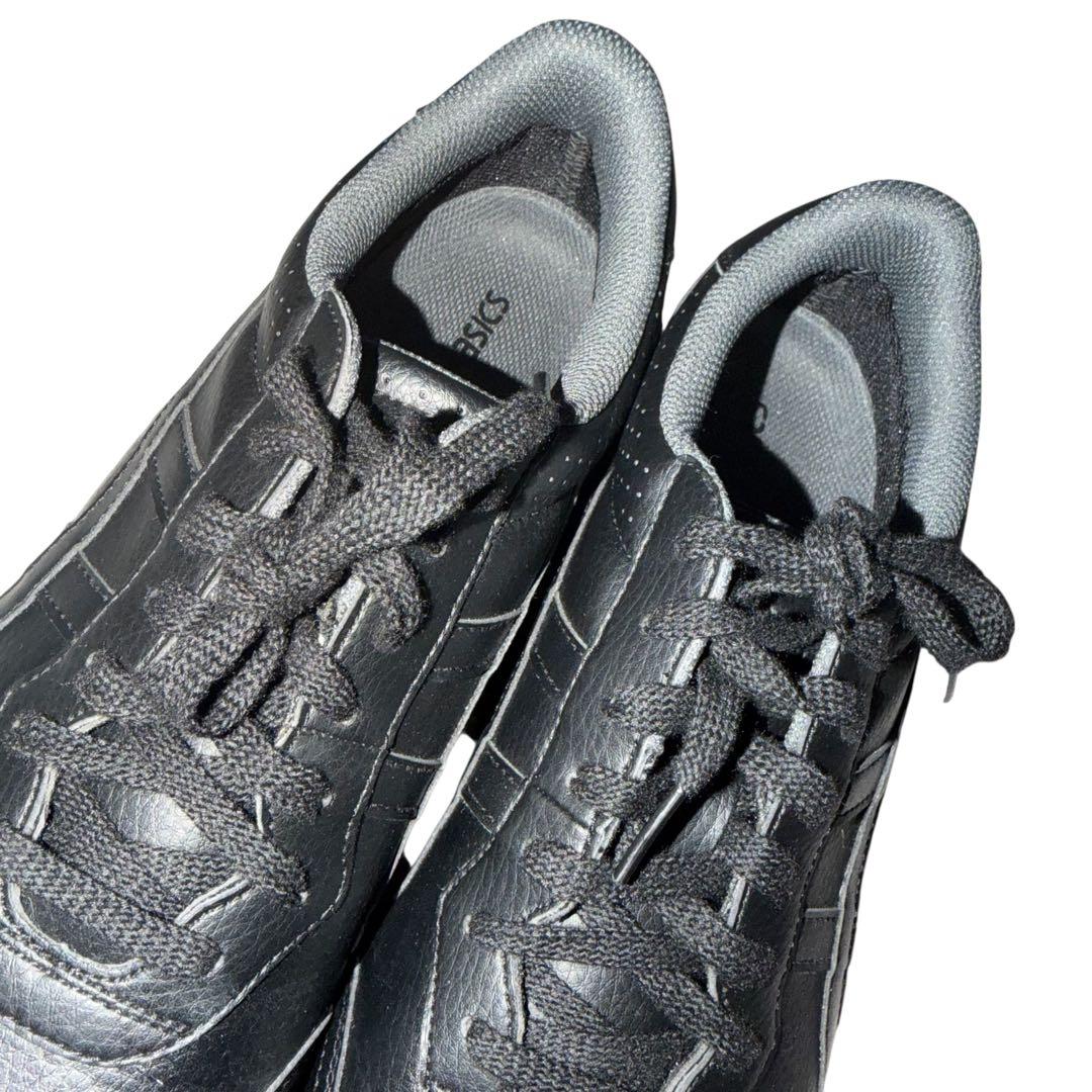 未使用✨asics アシックス ゴルフシューズ オールレザー ブラック　27.5