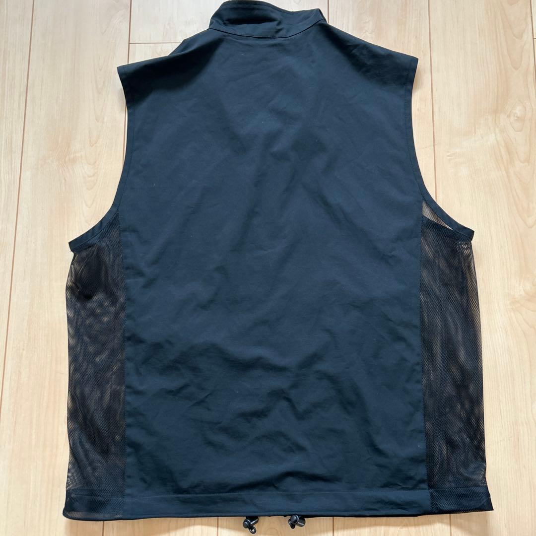 Burberry golf黒いジップアップゴルフベスト