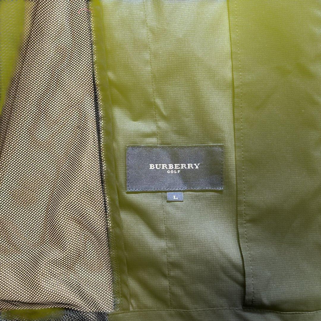 Burberry golf黒いジップアップゴルフベスト